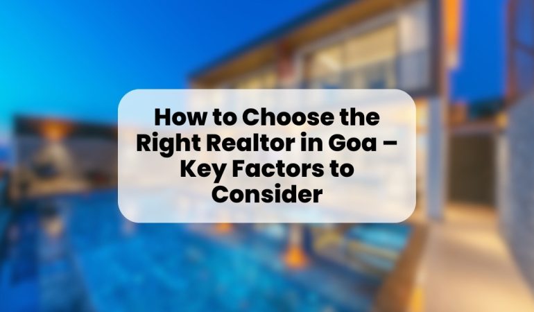 Real estate consultant in Goa showing luxury villa listings to buyers